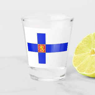 Copo De Shot Bandeira finlandesa