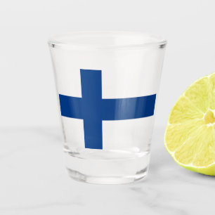 Copo De Shot Bandeira finlandesa (Finlândia)