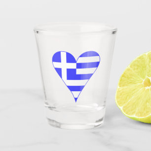 Copo De Shot Bandeira Funky Coração Grego