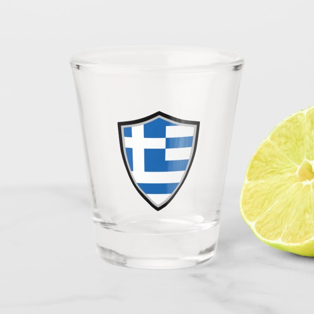 Copo De Shot bandeira grega (Frente)