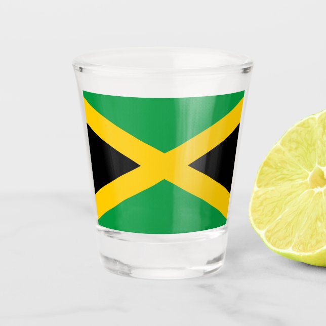 Copo De Shot Bandeira jamaicana (Frente)