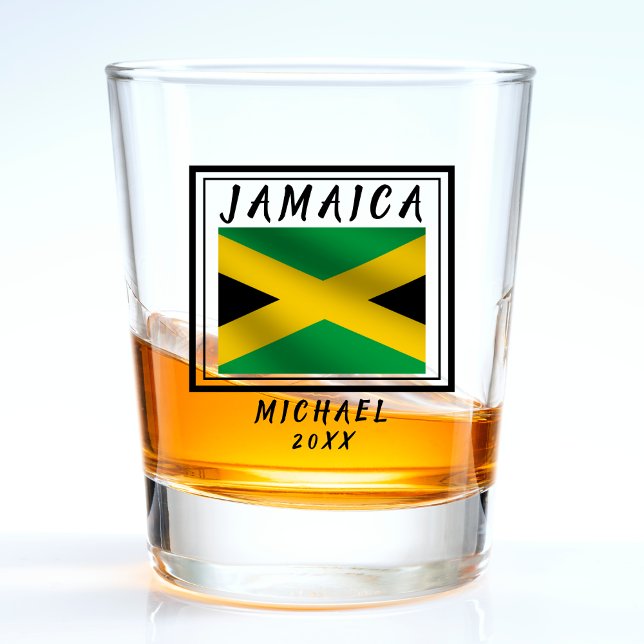 Copo De Shot bandeira jamaicana (Jamaica Jamaican Flag Shot Glass)