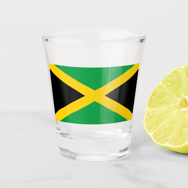 Copo De Shot Bandeira jamaicana (Frente)