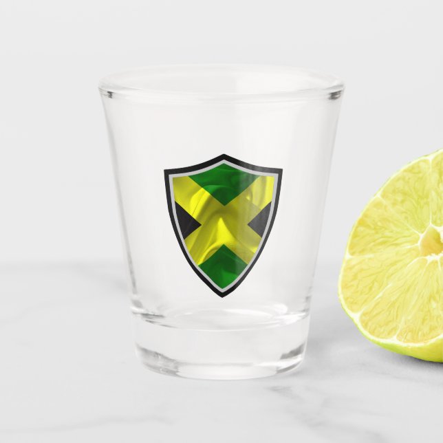 Copo De Shot bandeira jamaicana (Frente)