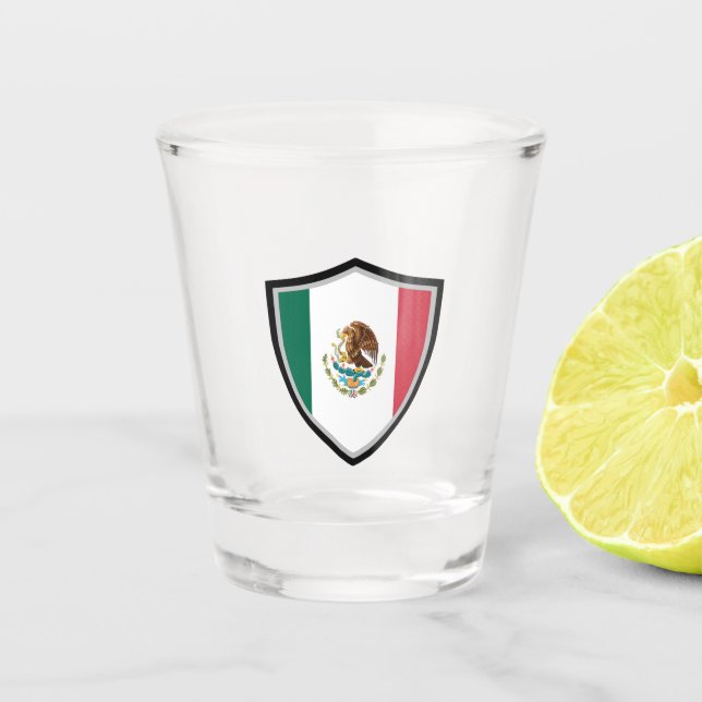 Copo De Shot bandeira mexicana (Frente)