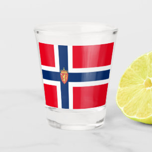 Copo De Shot Bandeira norueguesa