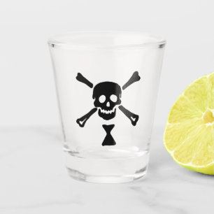 Copo De Shot Bandeira Pirata Emanuel Wynne Jolly Roger