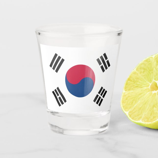 Copo De Shot bandeira sul-coreana (Frente)