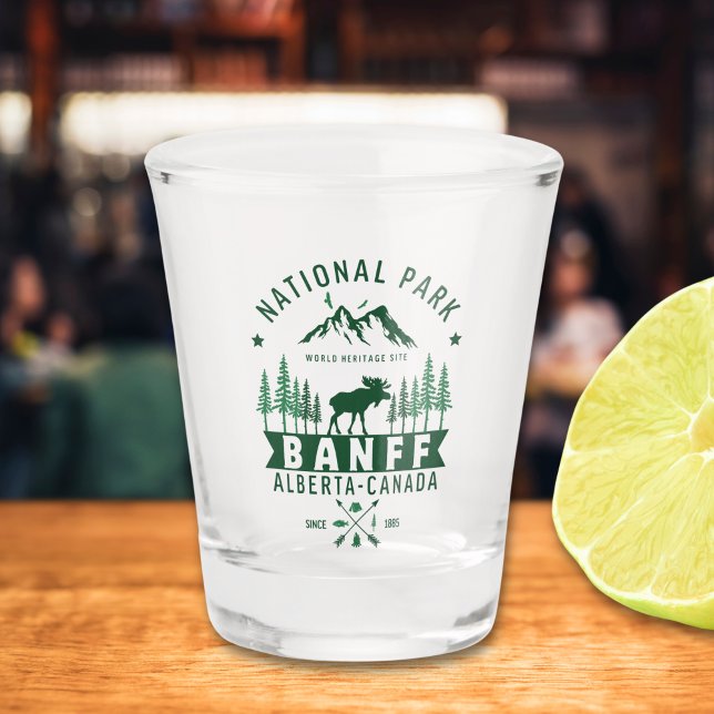 Copo De Shot Banff National Park Beautiful Landscape (Criador carregado)