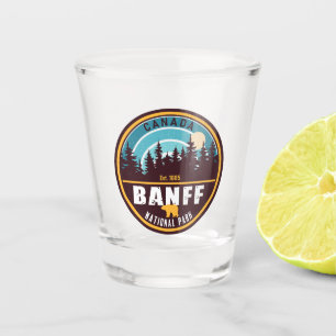 Copo De Shot Banff NP Canadá Montanhas Rochosas Vintage Souveni