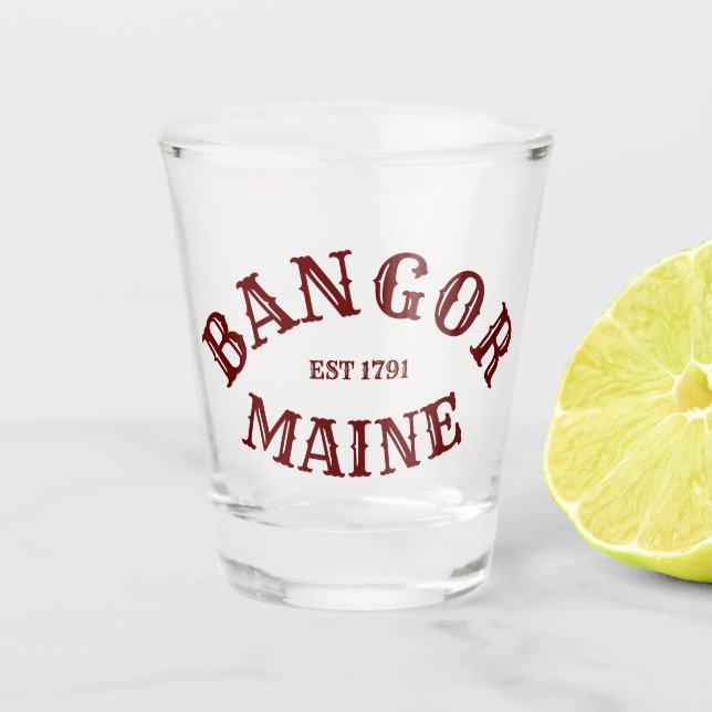 Copo De Shot Bangor, Maine Shot Glass (Frente)