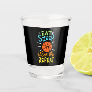 Copo De Shot Basquetebol - Comer Dormir Basquetebol Repetir