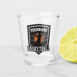 Copo De Shot Basquetebol Personalizado Jogador NOME Enterrada E