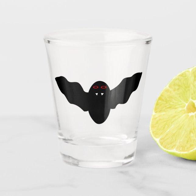 Copo De Shot Bat do Vampiro do Halloween (Frente)