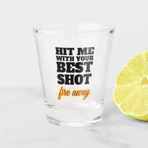 Copo De Shot Bata-me com seu melhor vidro de tiro