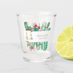 Copo De Shot Bebê Cacto Aquarela Chás de Bebê Pés