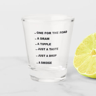 Copo De Shot bebidas engraçadas medem vidro quente
