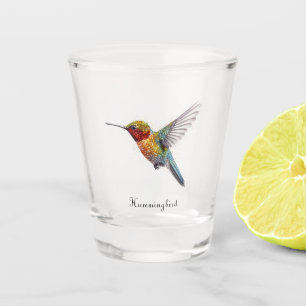 Copo De Shot Beija voadora colorida, personalizável
