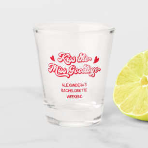 Copo De Shot Beije a senhorita adeus Pink Bachelorette