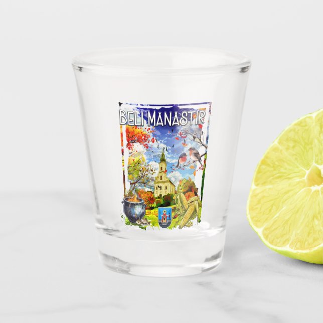 Copo De Shot Beli Manastir (Frente)
