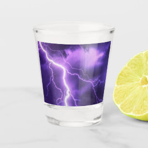Copo De Shot belo céu, trovão