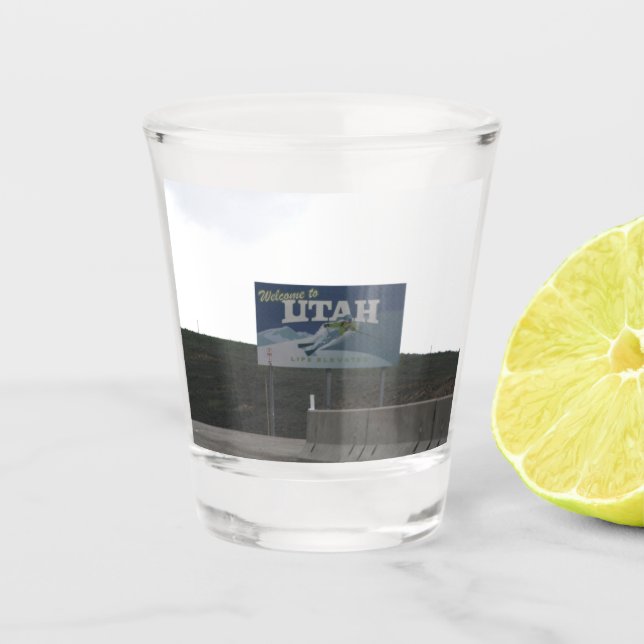 Copo De Shot Bem-vindo ao Utah Shot Glass (Frente)