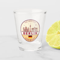 Berlim Alemanha Cidade Skyline Emblem