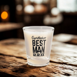 Copo De Shot Best Man Bachelor Party Wedding Favor Shot Glass