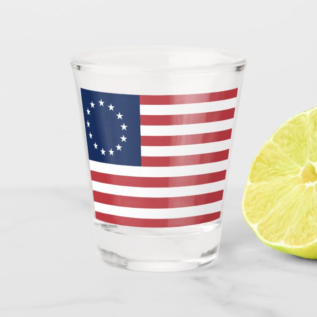 Copo De Shot Betsy Ross Flag Design (Frente)