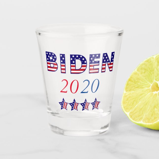 Copo De Shot Biden Patriótico dos EUA 2020 (Frente)