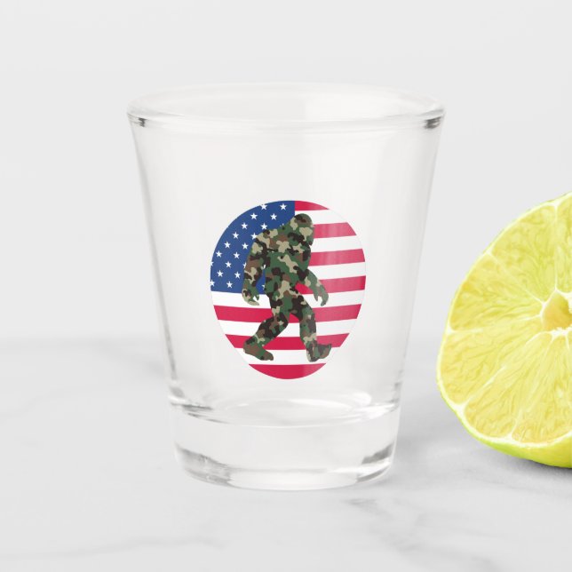 Copo De Shot Bigfoot Sasquatch Camo (Frente)