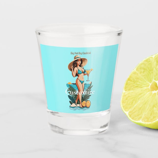 Copo De Shot Bikini Babe Big Hat - Grande Coquetel Thunder_Cove (Frente)
