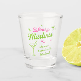Copo De Shot Bikinis Rosa Verde e Festa de Martins Bach