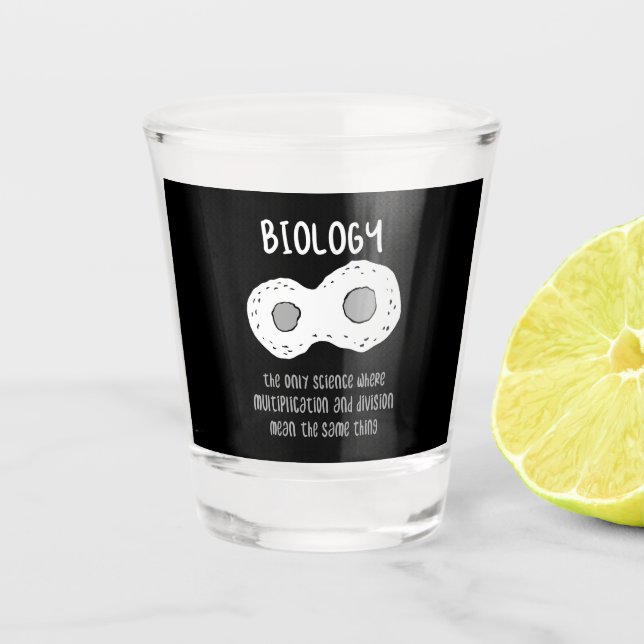 Copo De Shot Biologia - Biologia O Único Presente Ciência (Frente)