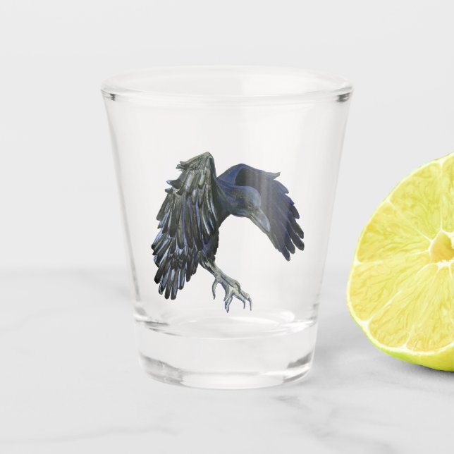 Copo De Shot Black Crow Master of Time Illustration (Frente)