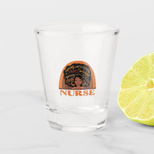 Copo De Shot Black Nurse Nursing Design
