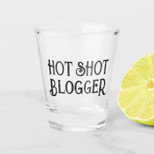 Copo De Shot Blogueiro Hot Shot Vidro De Presente Engraçado