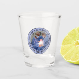 Copo De Shot Blue Editable Celebrating Cesarean Birth