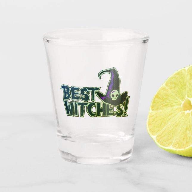 Copo De Shot Boas Bruxas Saudações ao Trocadilho (Frente)