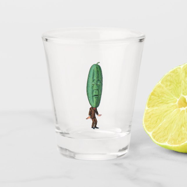 Copo De Shot Bobo Grande Cabeça de Piche Verde (Frente)