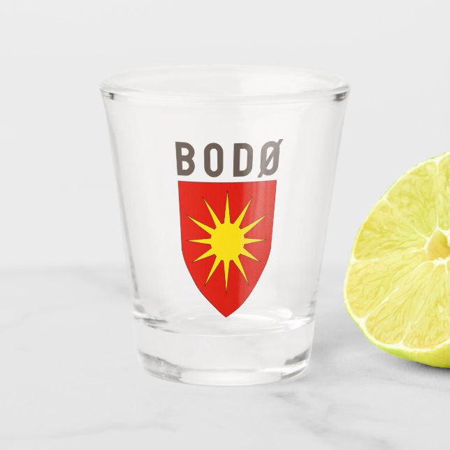 Copo De Shot Bodø casaco de armas - NORUEGA (Frente)