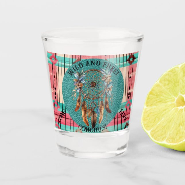 Copo De Shot Boho Wild e Tequila Livre (Frente)