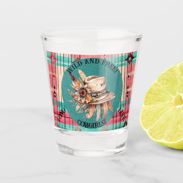 Copo De Shot Boho Wild e Tequila Livre (Frente)