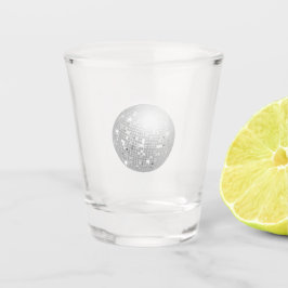 Copo De Shot Bola de discoteca prateada retrô anos 70