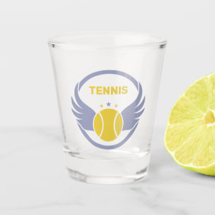 Copo De Shot Bola de Tênis de Texto Personalizada com Asas