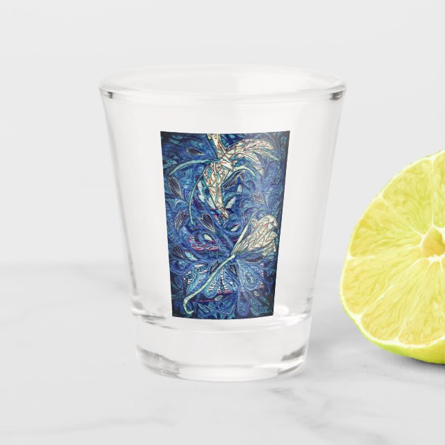 Copo De Shot Bolo azul (Frente)