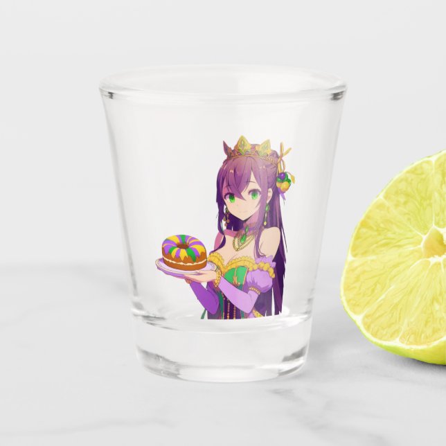 Copo De Shot Bolo Rei Anime Mardi Gras (Frente)