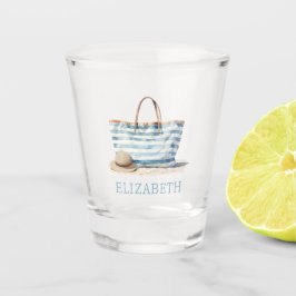 Copo De Shot Bolsa de praia de Strike White Blue e Azul costeir