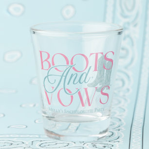 Copo De Shot Boots and Vows - Western Festa de solteira