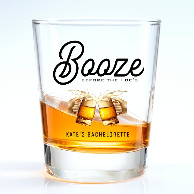 Copo De Shot Booze Antes de Eu Fazer a Festa de Solteiro (Booze Before I Do's Bachelor Bachelorette Party Shot Glass
)